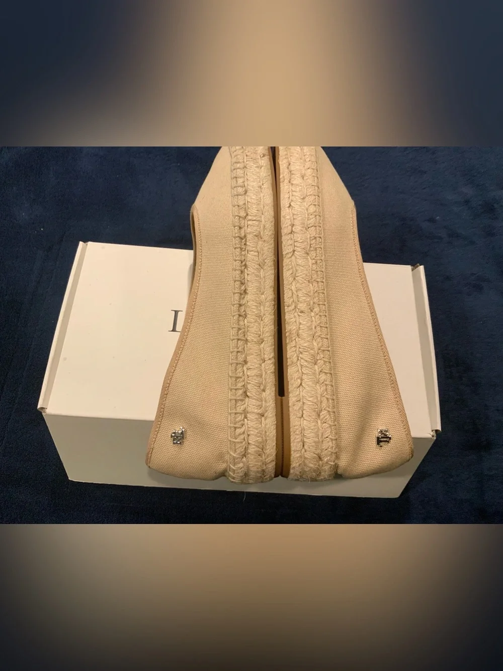 Ralph Lauren Beige Canvas Espadrille Flats- Women’s size 11